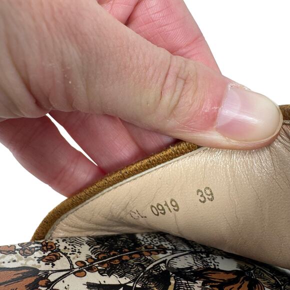 Christian Dior Dway Baobab Lurex Slides Brown Gold Embroidered Mules Size EU 39 - Picture 8 of 8